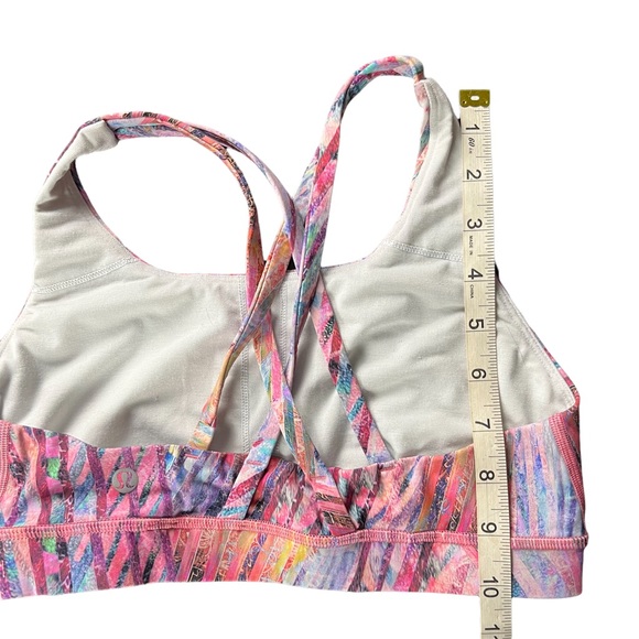 Lululemon womens Colorful Bamboo Boho Print Sports Bra size XS/S - Picture 10 of 11